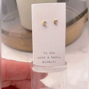 Moon Stud Earrings
